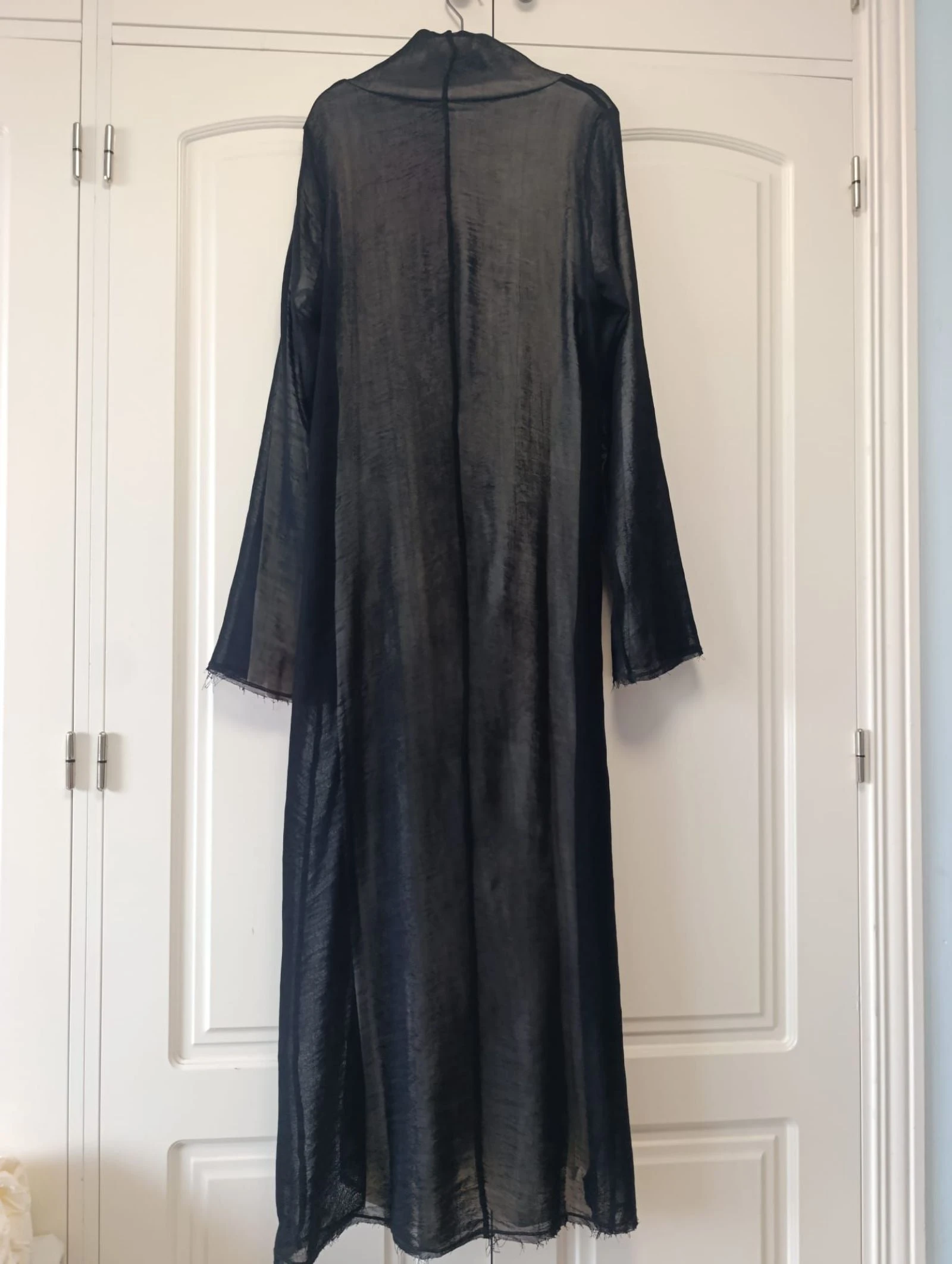 Vestido Zara largo combinado duplo tecido tamanho L – photo 10